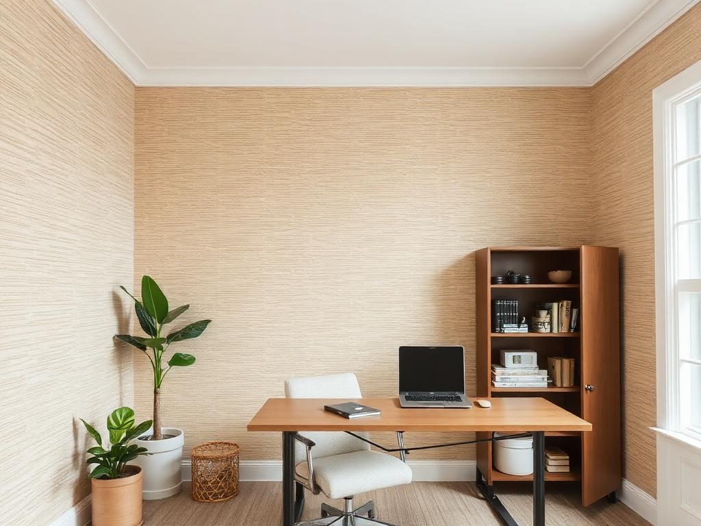 Grasscloth Home Office